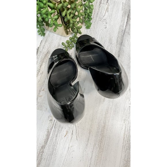 Givenchy Black Patent Leather D’Orsay Peep Toe Cut Out Heels (38/8) - Picture 3 of 16